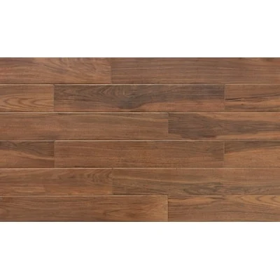 allen + roth Pensacola Brown 6-in x 36-in Glazed Porcelain Wood look Plank Floor and Wall Tile ( 1.43-sq ft / Piece )