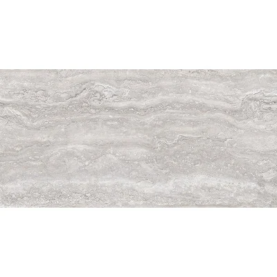 Style Selections Torin Gray 12-in x 24-in Polished Porcelain Marble look Floor and Wall Tile ( 1.93-sq ft / Piece )
