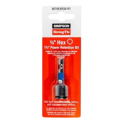 Simpson Strong-Tie 1-3/4-in 3/8-in Hex Screwdriver Bit