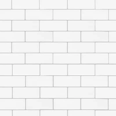 Peel&Stick Mosaics White 10-in x 10-in Glossy Composite Subway Linear Peel and stick Mosaic Wall Tile ( 0.65-sq ft / Piece )