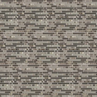 Peel&Stick Mosaics Chesterfield Beige 10-in x 10-in Glossy Composite Stone look Linear Peel and stick Mosaic Wall Tile ( 0.652-sq ft / Piece )