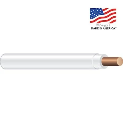 Southwire 1-ft 14 -AWG White Solid Copper THHN wire ( By-the-foot )