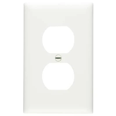 Legrand 1 -Gang White Duplex Nylon Midsize Wall Plate