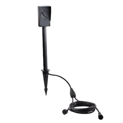 Harbor Breeze Black Aluminum Adjustable Flood Light/Path Light/Spot Light Female Adapter