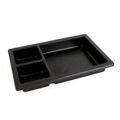 CRAFTSMAN Black Plastic 3-Pocket Truck Box Tray , Fits 20-Inch Crossover Truck Tool Box , Easy Install & Clean , Truck Box Organization