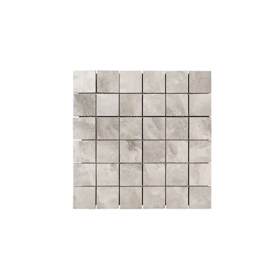 allen + roth Danish Limestone Gray 12-in x 12-in Matte Porcelain Stone look Mosaic Floor and Wall Tile ( 0.96-sq ft / Piece )