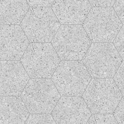 Satori Aurora Ash 8-in x 10-in Matte Porcelain Terrazzo Hexagon Floor and Wall Tile ( 0.44-sq ft / Piece )
