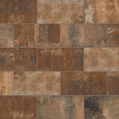 allen + roth Wright City Brown 4-in x 8-in Matte Porcelain Stone look Floor and Wall Tile ( 0.22-sq ft / Piece )
