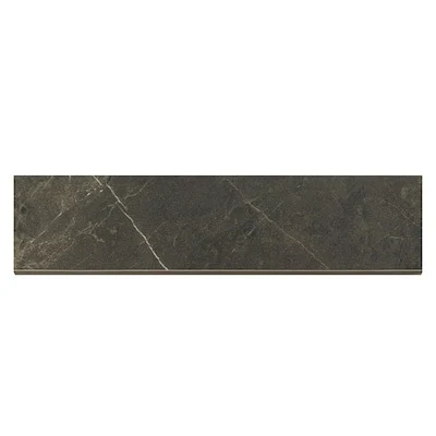 Origin 21 Taupe Agate Bullnose 3-in x 12-in Polished Porcelain Marble look Floor and Wall Tile ( 0.234-sq ft / Piece )