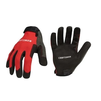 CRAFTSMAN Red Polyester Mechanical repair Gloves 1 -Pairs