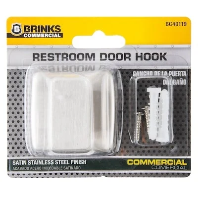 BRINKS COMMERCIAL Commercial Satin Stainless Steel Hanging Storage/Utility hook 125-lb Capacity
