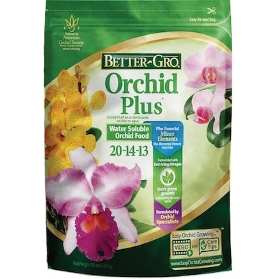 Better-Gro Orchid Plus Fast Release Water-soluble Granules Indoor Plant Food 20-14-13 (16-oz)