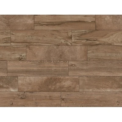 allen + roth Woods Natural 6-in x 24-in Matte Porcelain Wood look Plank Floor and Wall Tile ( 0.95-sq ft / Piece )