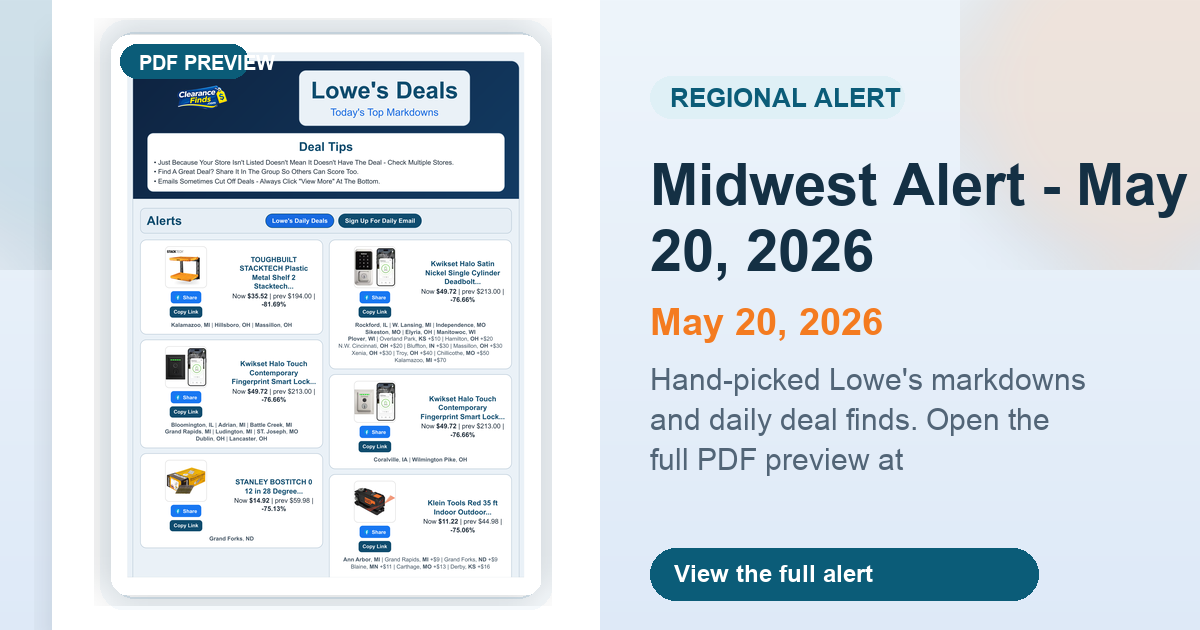 Midwest Alert - May 20, 2026 preview