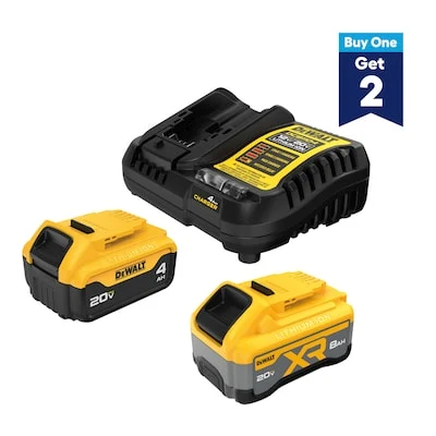 DEWALT 20V MAX 8Ah + 4Ah starter kit